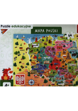 Puzzle edukacyjne 54 Mapa Polski