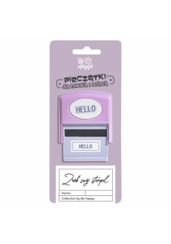 Pieczątka z napisem - Hello