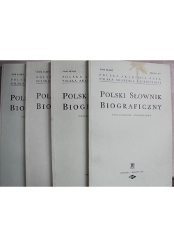 Polski słownik biograficzny Tom XLIII 4 Zeszyty