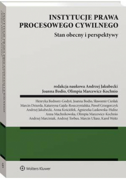 Instytucje prawa procesowego cywilnego. Stan obecny i perspektywy