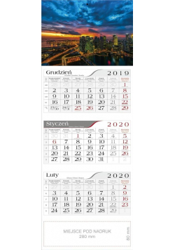 Kalendarz 2020 Trójdzielny Metropolia CRUX
