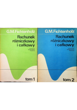 Rachunek różniczkowy i całkowy 2 Tomy