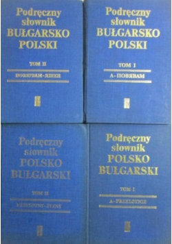 Podręczny Słownik Bułgarsko Polski 4 tomy