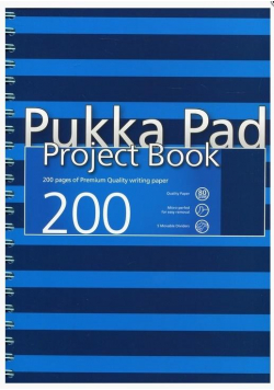 Project Book Navy A4/100 kr niebieski (3szt) PUKKA