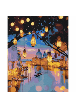 Malowanie po numerach BRUSHME 40x50 cm wieczorny blask Wenecji
