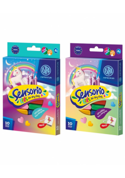 Masa plastyczna Astrafun Sensorio Kids Jednorożec 10 kolorów 1szt.mix