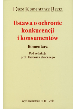 Ustawa o ochronie konkurencji i konsumentów