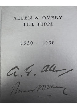 Allen and Overy The Firm