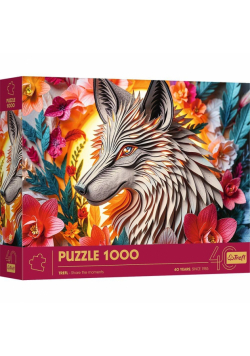 Puzzle 1000 3D 40-lecie Trefl Wilk 40041