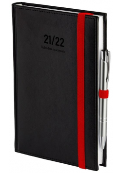Kalendarz nauczyciela B6 2021/2022 dzienny czarny