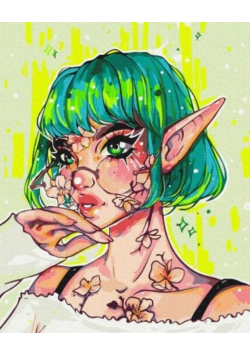 Malowanie po numerach - Współczesny elf 40x50cm