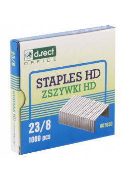 Zszywki HD 23/8 1000 sztuk D.RECT