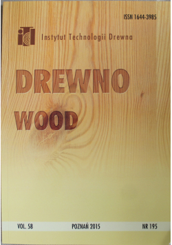 Drewno Wood vol 58 nr 195