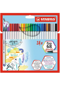 Flamastry Pen 68 brush 24 kolory STABILO