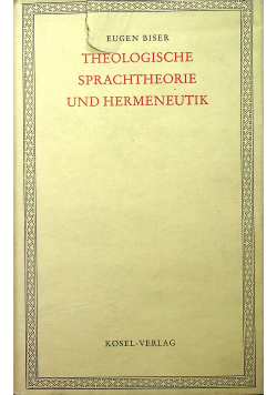Theologische sprachtheorie und hermeneutik