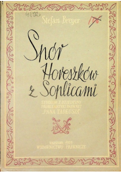 Spów Horeszków z Soplicami