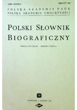 Polski słownik biograficzny Zeszyt 162