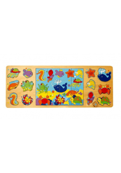 Puzzle drewniane 3w1 Ocean 25 el.