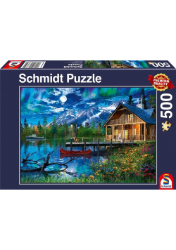 Puzzle PQ 500 Górskie jezioro w blasku księżyca G3