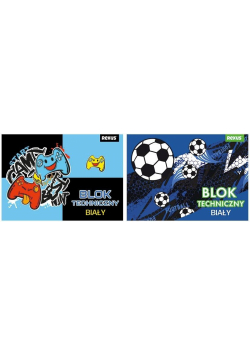 Blok techniczny A4/10K biały No name-chłopiec mix