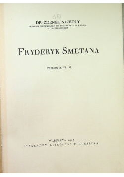 Fryderyk Smetana 1925 r.