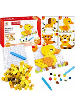 Puzzle DIY mozaika zwierząt 128el