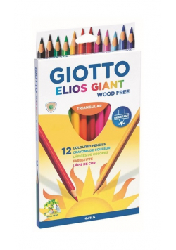 Kredki Giotto Elios Giant 12 kolorów