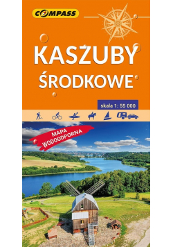 Kaszuby Środkowe Mapa turystyczna wodoodporna 1:55 000