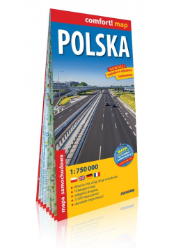 Comfort!map Polska 1:750 000 mapa w.2019
