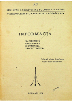Informacja Zeszyt 1 Człowiek który używa wahadła wie więcej