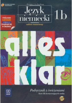 Alles klar 1B Język niemiecki Podręcznik z ćwiczeniami z płytA CD
