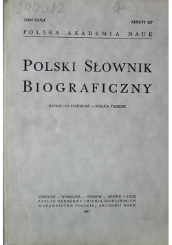 Polski słownik biograficzny Zeszyt 127