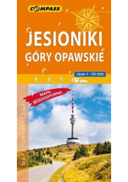 Mapa turystyczna -Jesionki, Góry Opawskie 1:50 000
