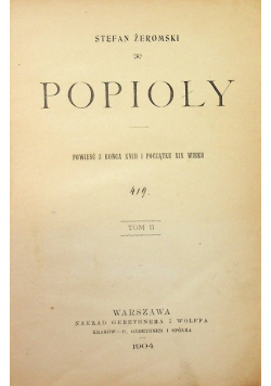 Żeromski popioły 1904 r.