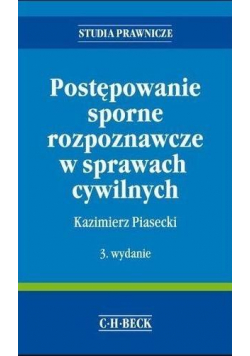 Postępowanie sporne rozpoznawcze w sprawach... w.3