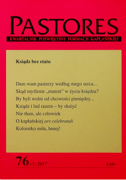 Pastores nr 76 Ksiądz bez etatu