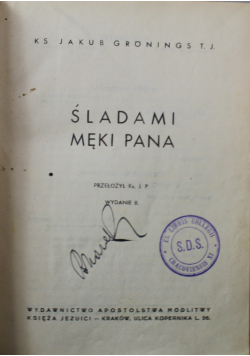 Śladami męki pana wydanie II 1947 r