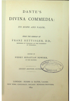Dantes Divina Commedia 1894r