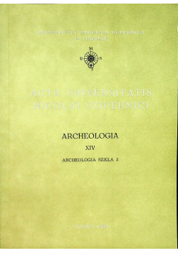 Acta universitatis Nicolai Copernici XIV