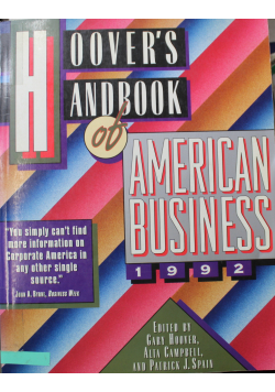 Hoovers Handbook of American Business