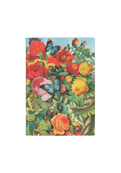 Kalendarz ksiązkowy 2022 ButterflyGarden Midi HOR 18m Fl