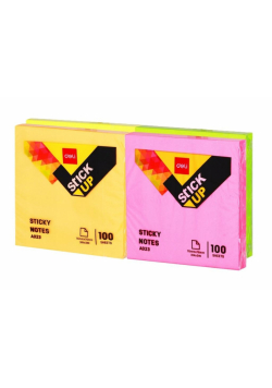 Notes samoprzylepny 76x76mm 100K mix DELI