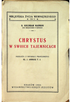 Chrystus w swoich tajemnicach 1923 r