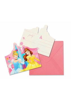 Zaproszenia z kopertami Princess Live Stoty 6szt