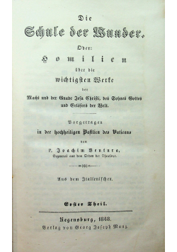 Die Schule der Wunder 1848 r.