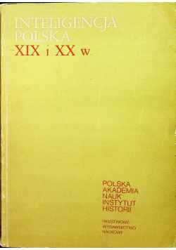 Inteligencja Polska XIX i XX w