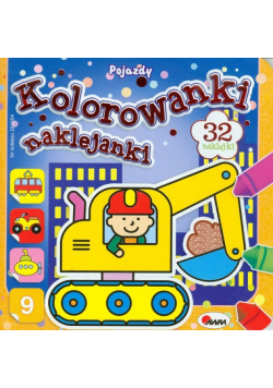 Kolorowanki naklejanki 9:  Pojazdy