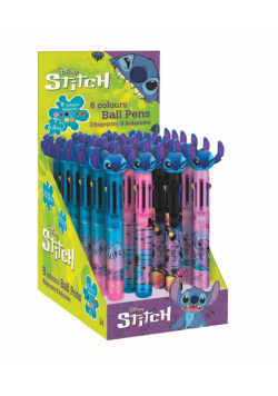 Display Długopis żelowy Stitch 8-kolorowy 24 sztuki