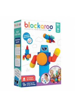 Klocki magnetyczne Blockaroo Mały robot 10el