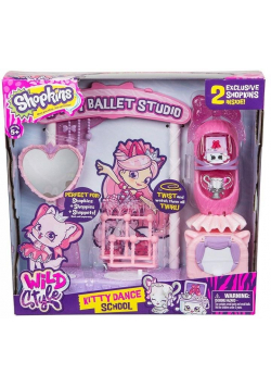 Shopkins S9 Wild Szkoła tańca Kitty zestaw